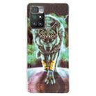 For Xiaomi Redmi 10 Luminous TPU Protective Phone Case(Fierce Wolf) - 1