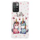 For Xiaomi Redmi 10 Luminous TPU Protective Phone Case(Couple Unicorn) - 1