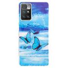 For Xiaomi Redmi 10 Luminous TPU Protective Phone Case(Butterflies) - 1