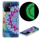 For Xiaomi 11T / 11T Pro Luminous TPU Protective Phone Case(Half-flower) - 1