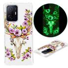 For Xiaomi 11T / 11T Pro Luminous TPU Protective Phone Case(Flower Deer) - 1