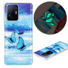 For Xiaomi 11T / 11T Pro Luminous TPU Protective Phone Case(Butterflies) - 1