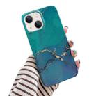 Glitter Marble Phone Case For iPhone 13(Dark Green Glitter) - 1