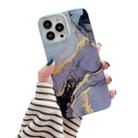Glitter Marble Phone Case For iPhone 13 Pro(Twilight Black) - 1