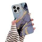 Glitter Marble Phone Case For iPhone 13 Pro Max(Twilight Black) - 1