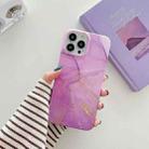 For iPhone 11 Glitter Marble Phone Case (Purple Gold) - 1