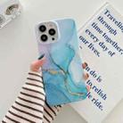 Glitter Marble Phone Case For iPhone 11 Pro(Gilt Blue) - 1