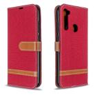 For Xiaomi CC9 Pro / Note 10 / Note 10 Pro Color Matching Denim Texture Horizontal Flip PU Leather Case with Holder & Card Slots & Wallet & Lanyard(Red) - 1