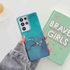 For Samsung Galaxy A53 5G Glitter Marble Phone Case(Dark Green Glitter) - 1