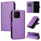 For OPPO Realme Narzo 50A Diamond Texture Leather Phone Case(Purple) - 1