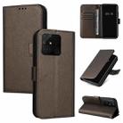 For OPPO Realme Narzo 50A Diamond Texture Leather Phone Case(Brown) - 1