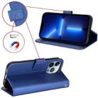 For Ulefone Armor X9 Diamond Texture Leather Phone Case(Blue) - 6