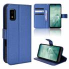 For Sharp Aquos Wish Diamond Texture Leather Phone Case(Blue) - 1