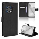 For OnePlus 10 Pro 5G Diamond Texture Leather Phone Case(Black) - 1