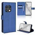 For OnePlus 10 Pro 5G Diamond Texture Leather Phone Case(Blue) - 1