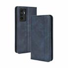 For vivo S10e / V23e 4G / 5G Magnetic Buckle Retro Texture Leather Phone Case(Blue) - 1