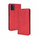 For Oukitel K9 Pro Magnetic Buckle Retro Texture Leather Phone Case(Red) - 1