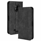 For Ulefone Armor 8 Magnetic Buckle Retro Texture Leather Phone Case(Black) - 1