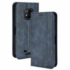 For Ulefone Armor 8 Magnetic Buckle Retro Texture Leather Phone Case(Blue) - 1