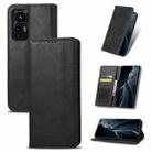 For Xiaomi 12 Magnetic Buckle Retro Texture Leather Phone Case(Black) - 1