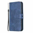 For iPhone 11 Pro Stitching Style 2-Color Cow Texture Horizontal Flip PU Leather Case with Holder & Card Slot & Lanyard(Blue) - 2