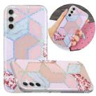 For Samsung Galaxy A13 Electroplating TPU Protective Phone Case(Pink Rhombus) - 1