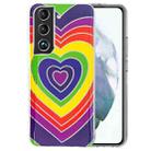 For Samsung Galaxy S22+ 5G Electroplating TPU Protective Phone Case(Love Heart) - 1