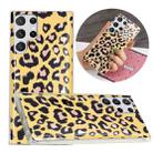 For Samsung Galaxy S22 Ultra 5G Electroplating TPU Protective Phone Case(Leopard Texture) - 1