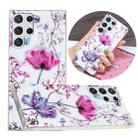 For Samsung Galaxy S22 Ultra 5G Electroplating TPU Protective Phone Case(Lotus) - 1