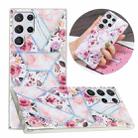 For Samsung Galaxy S22 Ultra 5G Electroplating TPU Protective Phone Case(Rose) - 1