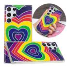 For Samsung Galaxy S22 Ultra 5G Electroplating TPU Protective Phone Case(Love Heart) - 1