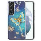 For Samsung Galaxy S22 5G Electroplating TPU Protective Phone Case(Butterflies) - 1