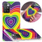 For Xiaomi Redmi 10 Electroplating TPU Protective Phone Case(Love Heart) - 1