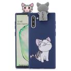 For Galaxy Note 10 Cartoon Shockproof TPU Protective Case with Holder(Cat) - 1