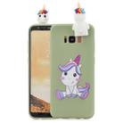 For Galaxy S8 Cartoon Shockproof TPU Protective Case with Holder(Unicorn) - 1