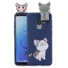 For Galaxy S9 Cartoon Shockproof TPU Protective Case with Holder(Cat) - 1