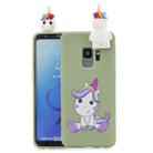 For Galaxy S9 Plus Cartoon Shockproof TPU Protective Case with Holder(Unicorn) - 1