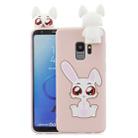 For Galaxy S9 Plus Cartoon Shockproof TPU Protective Case with Holder(Rabbit) - 1