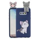 For Galaxy S10e Cartoon Shockproof TPU Protective Case with Holder(Cat) - 1