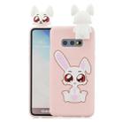 For Galaxy S10e Cartoon Shockproof TPU Protective Case with Holder(Rabbit) - 1