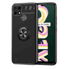For OPPO Realme C21Y Metal Ring Holder TPU Phone Case(Black) - 1