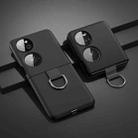 For Huawei P50 Pocket Ring Holder PC Phone Case(Black) - 1