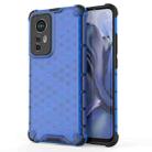 For Xiaomi 12 5G Shockproof Honeycomb PC + TPU Phone Case(Blue) - 1