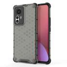 For Xiaomi 12 Pro Shockproof Honeycomb PC + TPU Phone Case(Black) - 1