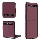 For Samsung Galaxy Z Flip 5G Armor Foldable Phone Case(Wine Red) - 1