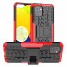 For Samsung Galaxy A03 EU Version Tire Texture TPU + PC Phone Case(Red) - 1