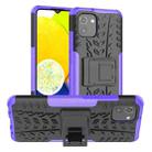 For Samsung Galaxy A03 EU Version Tire Texture TPU + PC Phone Case(Purple) - 1