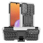 For Samsung Galaxy A33 5G Tire Texture TPU + PC Phone Case(White) - 1