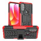 For Motorola Moto G Power 2022 Tire Texture TPU + PC Phone Case(Red) - 1