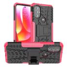 For Motorola Moto G Power 2022 Tire Texture TPU + PC Phone Case(Pink) - 1